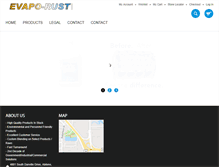 Tablet Screenshot of evaporust.com